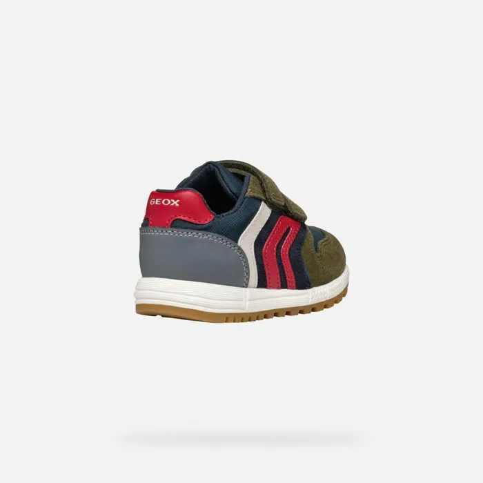 Geox Sneakers ALBEN BABY Dark GreenNavy Low Top Sneakers Dark Greennavy 8211 Kids