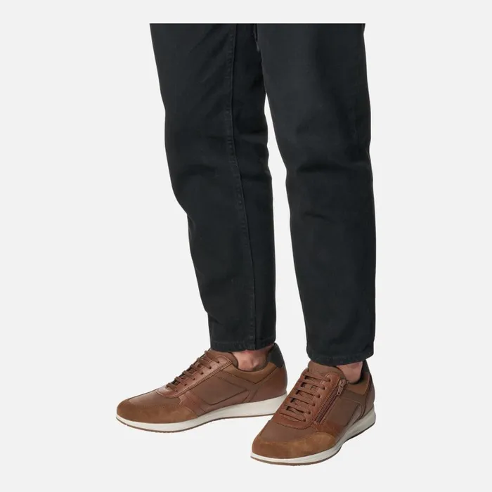 Geox Sneakers AVERY MAN Brown Cotto Low Top Sneakers Brown Cotto 8211 Man