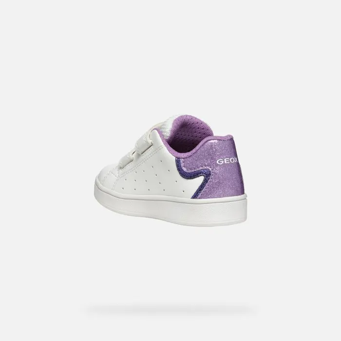 Geox Sneakers ECLYPER BABY WhiteLavender Low Top Sneakers Whitelavender 8211 Kids