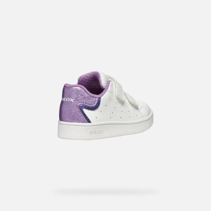 Geox Sneakers ECLYPER BABY WhiteLavender Low Top Sneakers Whitelavender 8211 Kids