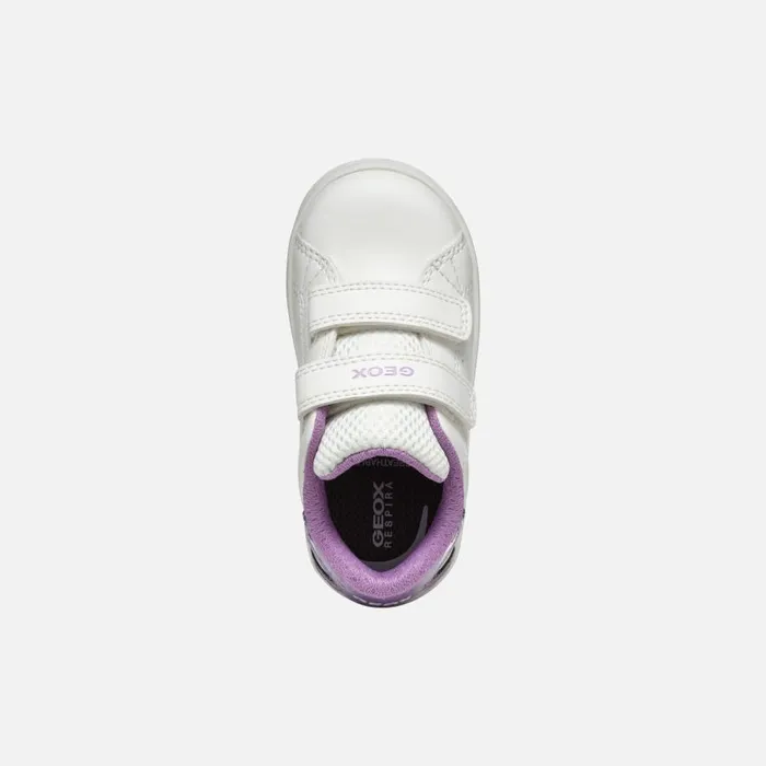 Geox Sneakers ECLYPER BABY WhiteLavender Low Top Sneakers Whitelavender 8211 Kids
