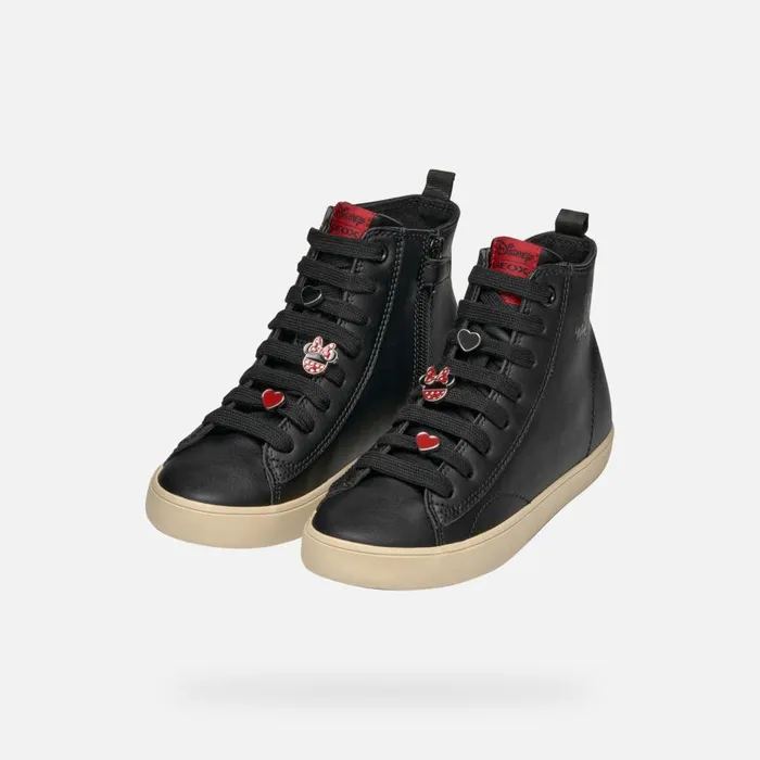 Geox Sneakers GISLI JUNIOR BlackRed Minnie Blackred 8211 Kids