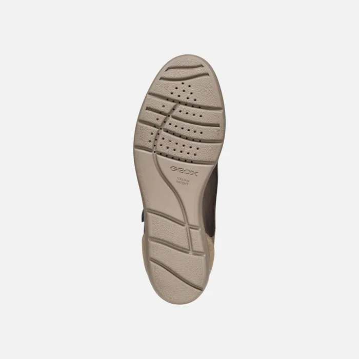 Geox Sneakers ILDE C Wedge Sneakers Taupe Woman Geox Dark Taupe 8211 Woman