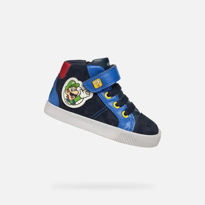 Geox Sneakers KILWI BABY NavyRoyal Nintendo 8211 Supermario Navyroyal 8211 Kids Geox Sneakers KILWI BABY NavyRoyal Nintendo 8211 Supermario Navyroyal 8211 Kids