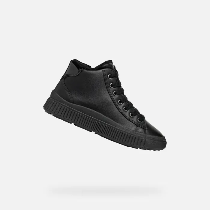 Geox Sneakers LAQUINNY GIRL Black High Top Sneakers Black 8211 Kids