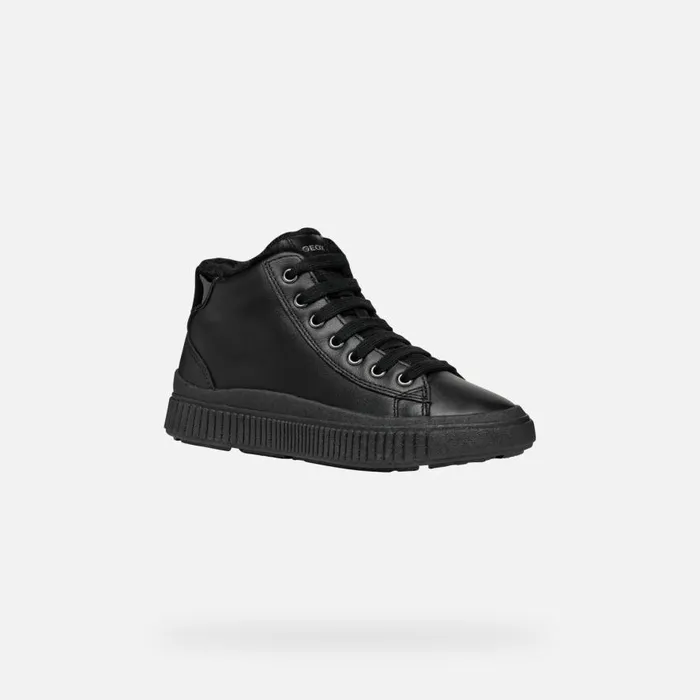 Geox Sneakers LAQUINNY GIRL Black High Top Sneakers Black 8211 Kids