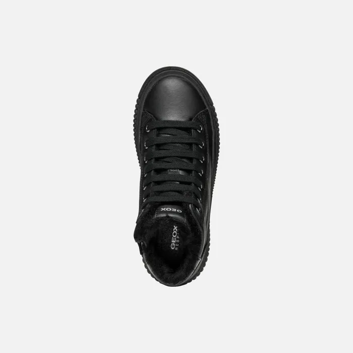 Geox Sneakers LAQUINNY GIRL Black High Top Sneakers Black 8211 Kids