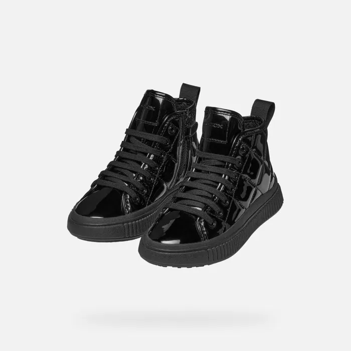 Geox Sneakers LAQUINNY GIRL Black High Top Sneakers Black 8211 Kids