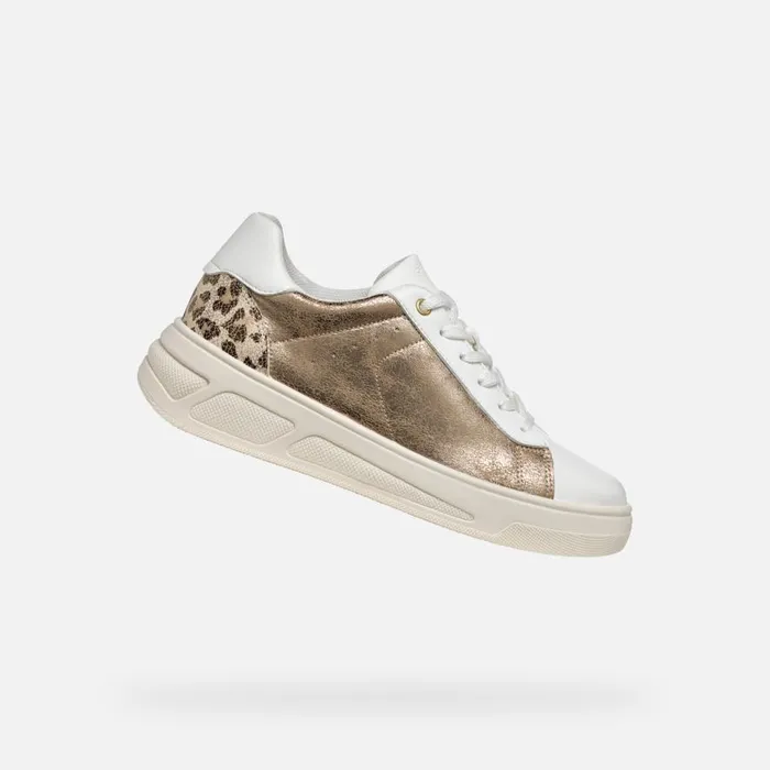 Geox Sneakers LJUBA WOMAN BronzeWhite Low Top Sneakers Bronzewhite 8211 Woman Geox Sneakers LJUBA WOMAN BronzeWhite Low Top Sneakers Bronzewhite 8211 Woman