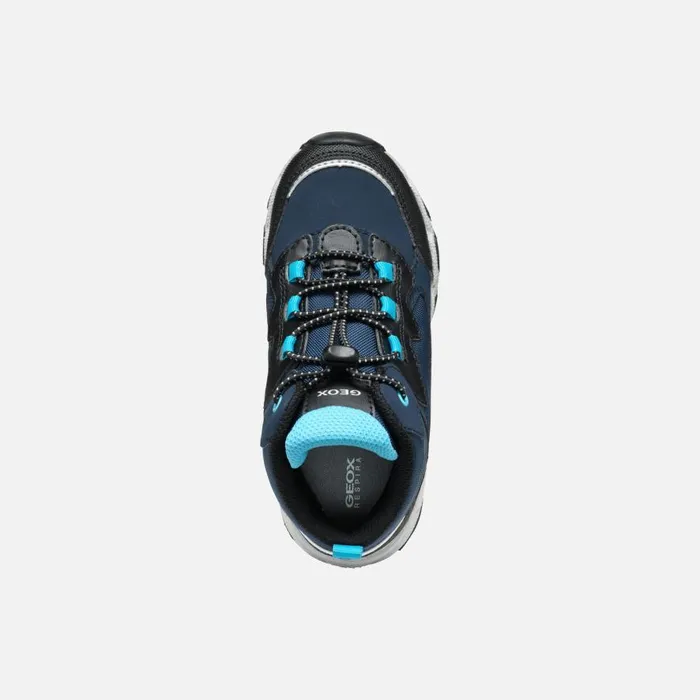 Geox Sneakers MAGNETAR ABX JUNIOR NavyLight Blue Waterproof Trainers Navylight Blue 8211 Kids