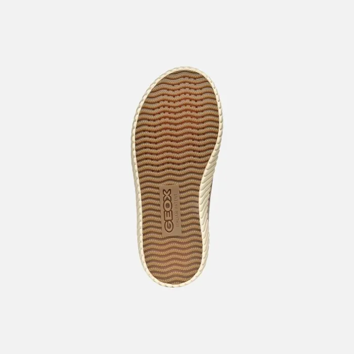 Geox Sneakers MIRROLESS GIRL Dark Beige High Top Sneakers Dark Beige 8211 Kids