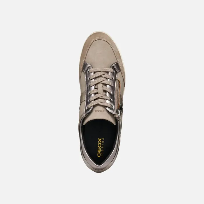 Geox Sneakers MYRIA WOMAN GunTaupe Low Top Sneakers Guntaupe 8211 Woman