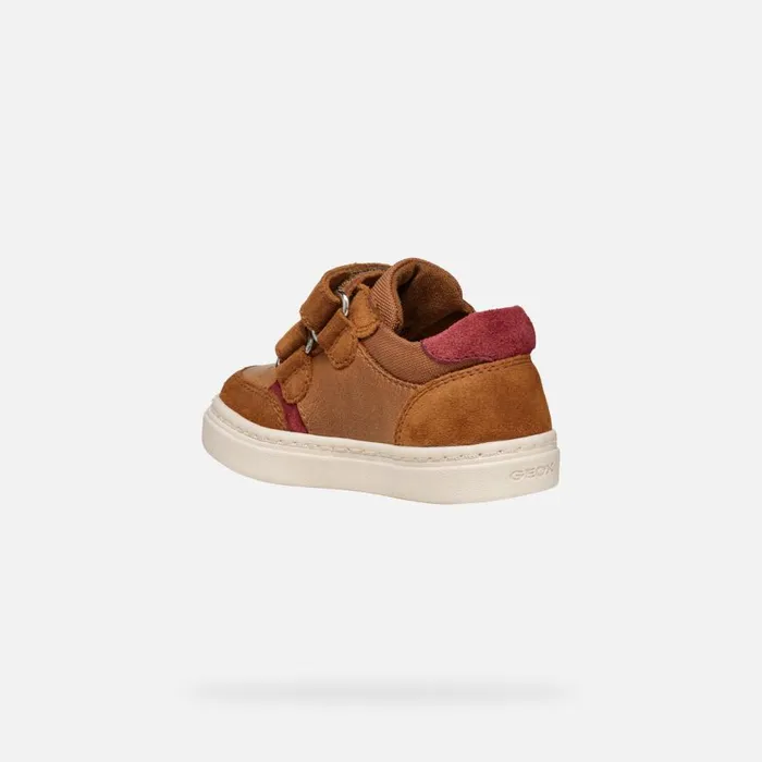 Geox Sneakers NASHIK TODDLER BOY Light BrownBordeaux Low Top Sneakers Light Brownbordeaux 8211 Kids