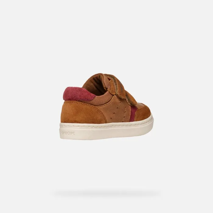 Geox Sneakers NASHIK TODDLER BOY Light BrownBordeaux Low Top Sneakers Light Brownbordeaux 8211 Kids
