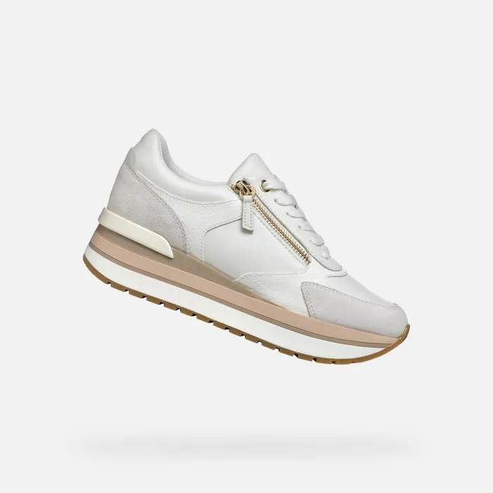 Geox Sneakers NEW KENCY WOMAN WhiteOff White Low Top Sneakers Whiteoff White 8211 Woman Geox Sneakers NEW KENCY WOMAN WhiteOff White Low Top Sneakers Whiteoff White 8211 Woman