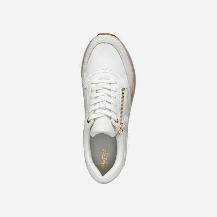 Geox Sneakers NEW KENCY WOMAN WhiteOff White Low Top Sneakers Whiteoff White 8211 Woman
