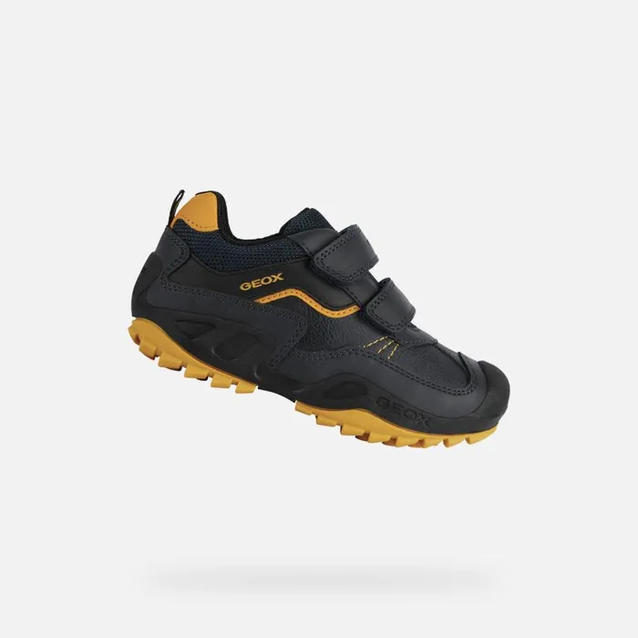 Geox Sneakers NEW SAVAGE A Velcro Shoes Navy Junior Boy Geox Navyochreyellow 8211 Kids Geox Sneakers NEW SAVAGE A Velcro Shoes Navy Junior Boy Geox Navyochreyellow 8211 Kids