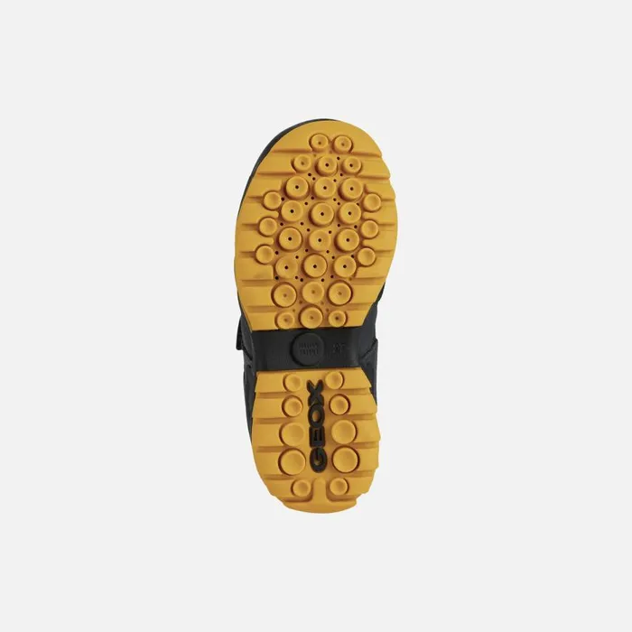 Geox Sneakers NEW SAVAGE A Velcro Shoes Navy Junior Boy Geox Navyochreyellow 8211 Kids