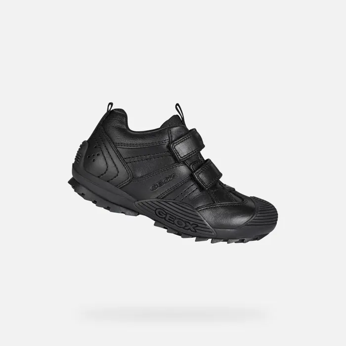 Geox Sneakers SAVAGE Junior Boy039s Black Velcro Shoes UNIFORM Black 8211 Kids Geox Sneakers SAVAGE Junior Boy039s Black Velcro Shoes UNIFORM Black 8211 Kids