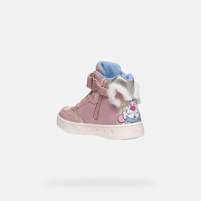 Geox Sneakers SKYLIN JUNIOR Light RosePlatinum Alice 8211 Disney Light Roseplatinum 8211 Kids