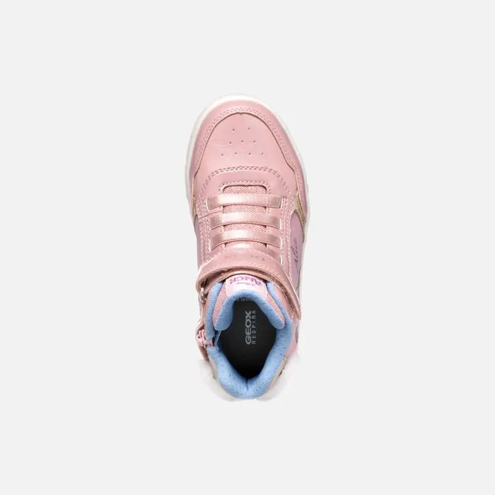 Geox Sneakers SKYLIN JUNIOR Light RosePlatinum Alice 8211 Disney Light Roseplatinum 8211 Kids