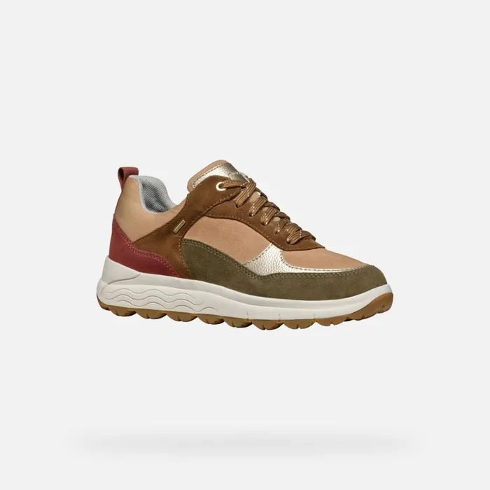 Geox Sneakers SPHERICA 4X4 ABX WOMAN MuskOld Rose Waterproof Trainers Muskold Rose 8211 Woman