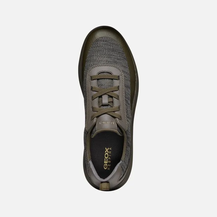 Geox Sneakers SPHERICA MAN Light Olive Green Low Top Sneakers Light Olive Green 8211 Man