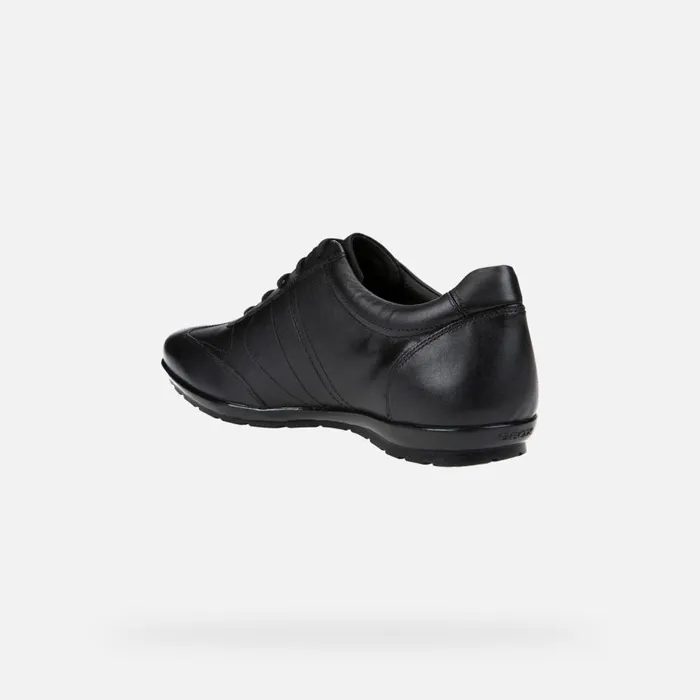 Geox Sneakers SYMBOL Men039s Black Leather Shoes Online Black 8211 Man