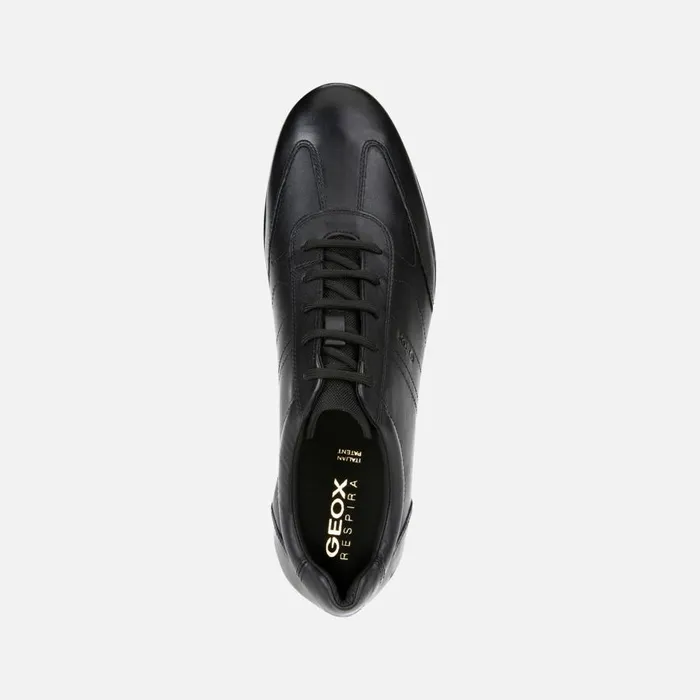 Geox Sneakers SYMBOL Men039s Black Leather Shoes Online Black 8211 Man