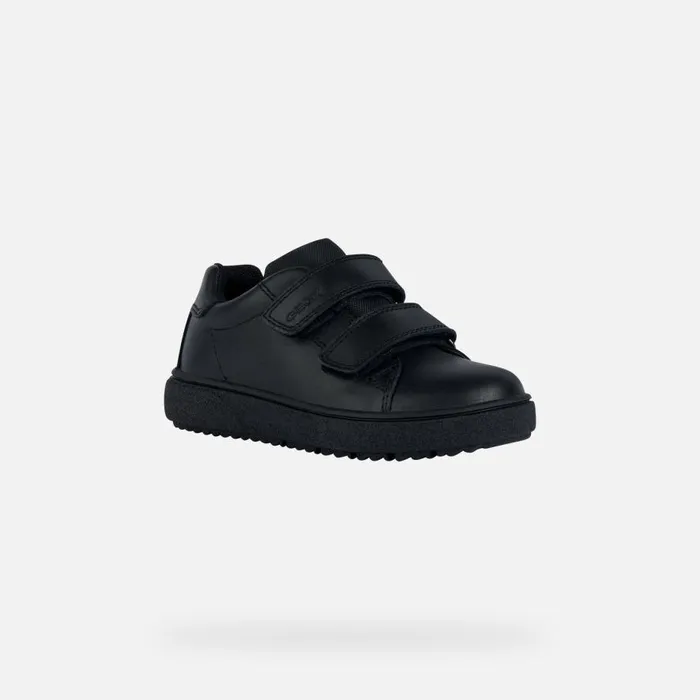 Geox Sneakers THELEVEN D Sneakers With Straps Black Kids UNIFORM Black 8211 Kids