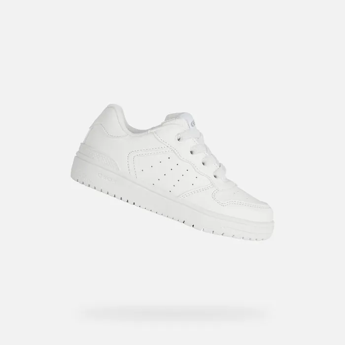 Geox Sneakers WASHIBA Kids039s White Low Top Sneakers Online White 8211 Kids