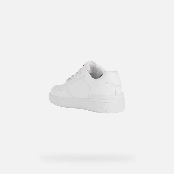 Geox Sneakers WASHIBA Kids039s White Low Top Sneakers Online White 8211 Kids