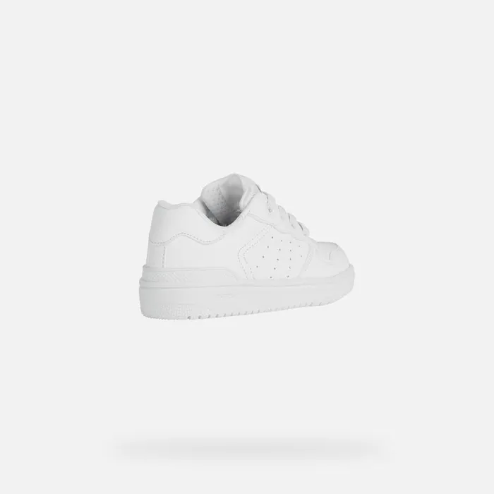 Geox Sneakers WASHIBA Kids039s White Low Top Sneakers Online White 8211 Kids