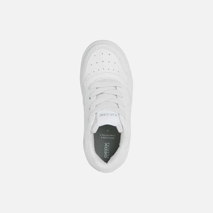 Geox Sneakers WASHIBA Kids039s White Low Top Sneakers Online White 8211 Kids