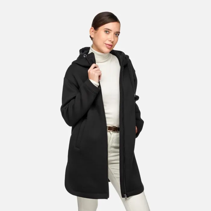 Geox Sweatshirts And Hoodies SWEATER WOMAN Black Hoodie Black 8211 Woman