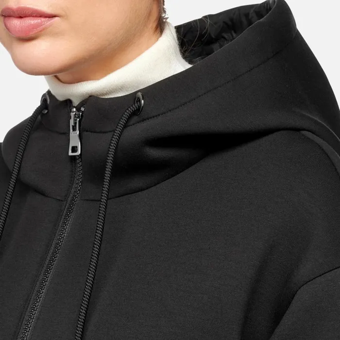 Geox Sweatshirts And Hoodies SWEATER WOMAN Black Hoodie Black 8211 Woman
