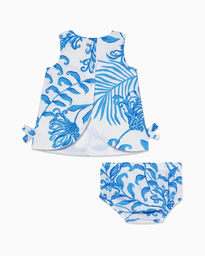 Girls Lilly Pulitzer Girls Dresses and Rompers Baby Lilly Infant Shift Dress Hydra Blue Dandy Lions Girls Lilly Pulitzer Girls Dresses and Rompers Baby Lilly Infant Shift Dress Hydra Blue Dandy Lions