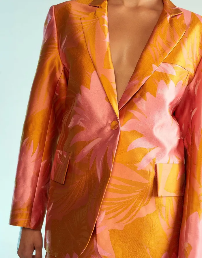 Harper Jacquard Blazer 8211 Sorbet Women Cynthia Rowley Jackets and Coats