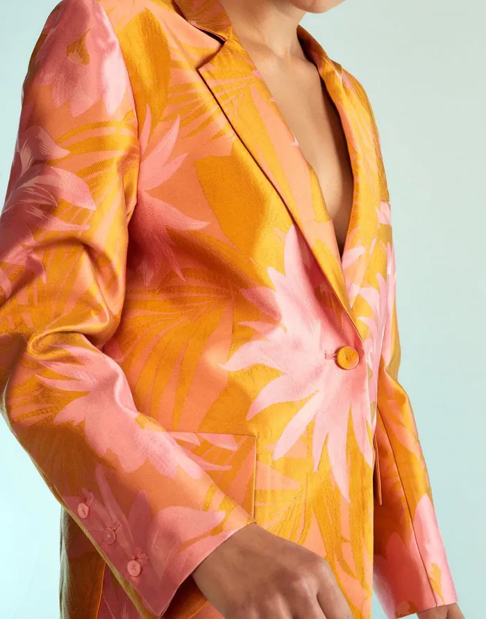 Harper Jacquard Blazer 8211 Sorbet Women Cynthia Rowley Jackets and Coats