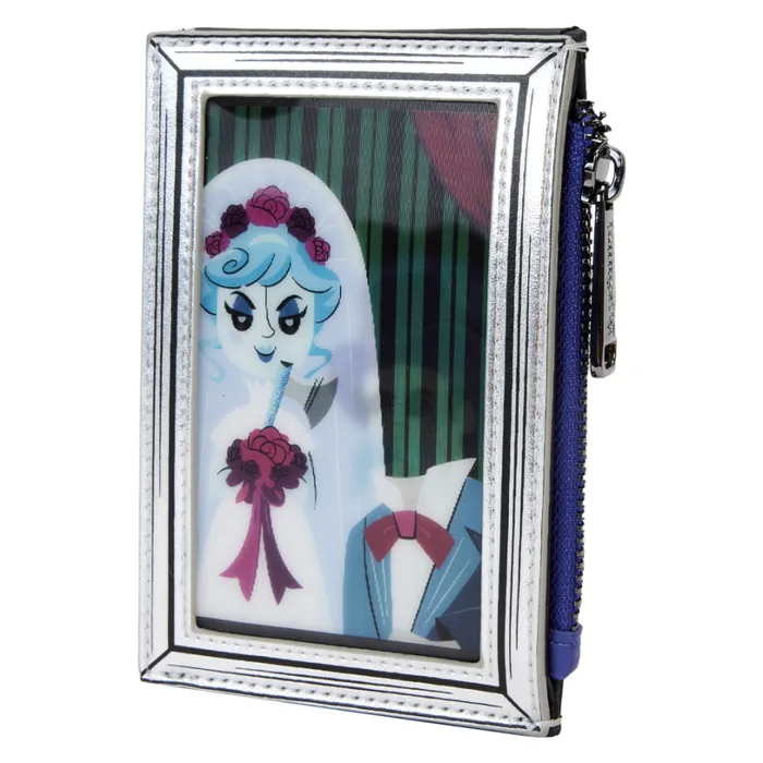 Haunted Mansion The Black Widow Bride Portrait Lenticular Card Holder Unisex Loungefly Bags and Wallets Haunted Mansion The Black Widow Bride Portrait Lenticular Card Holder Unisex Loungefly Bags and Wallets