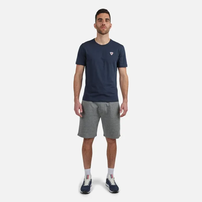Herren Polos Und TShirts Rossignol Einfarbiges Logo HerrenTShirt Darknavy715