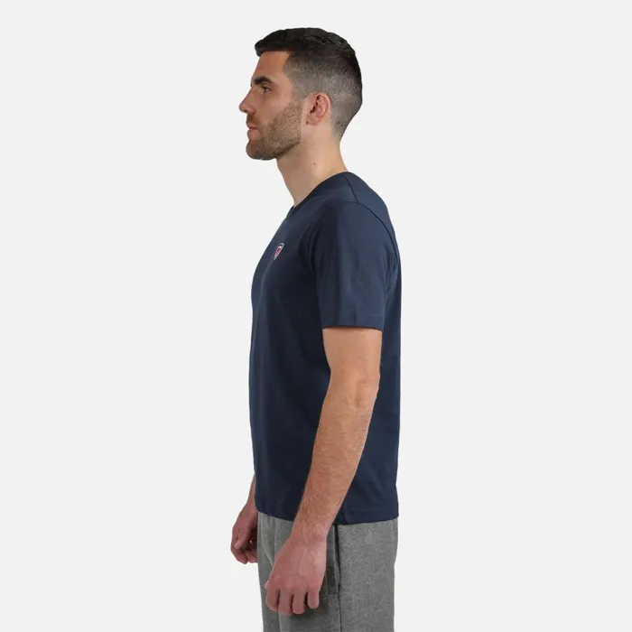 Herren Polos Und TShirts Rossignol Einfarbiges Logo HerrenTShirt Darknavy715