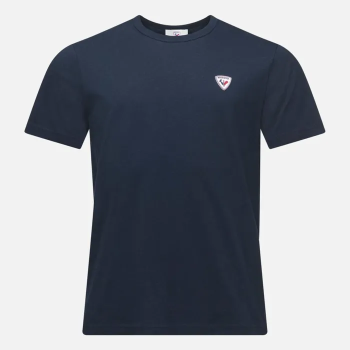 Herren Polos Und TShirts Rossignol Einfarbiges Logo HerrenTShirt Darknavy715