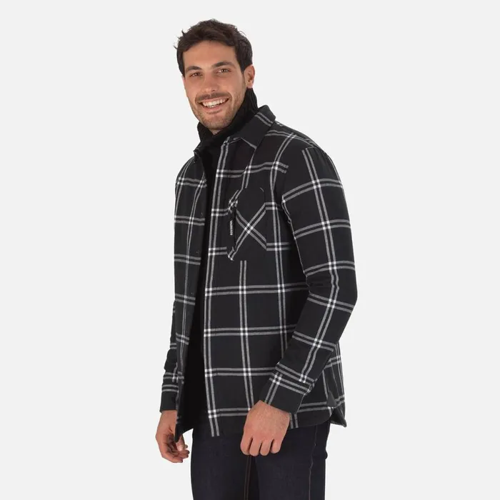 Herren Polos Und TShirts Rossignol Flanellhemd Fr Herren Black200