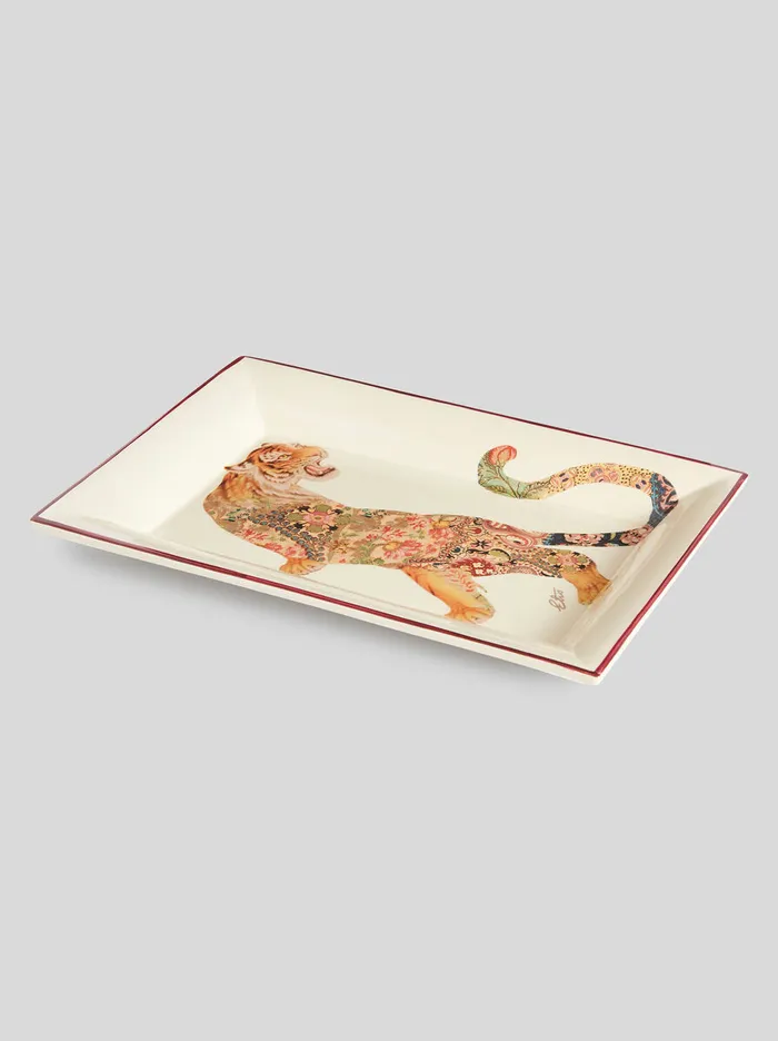 Home Tray With Exotic Animals Etro Home Accessories