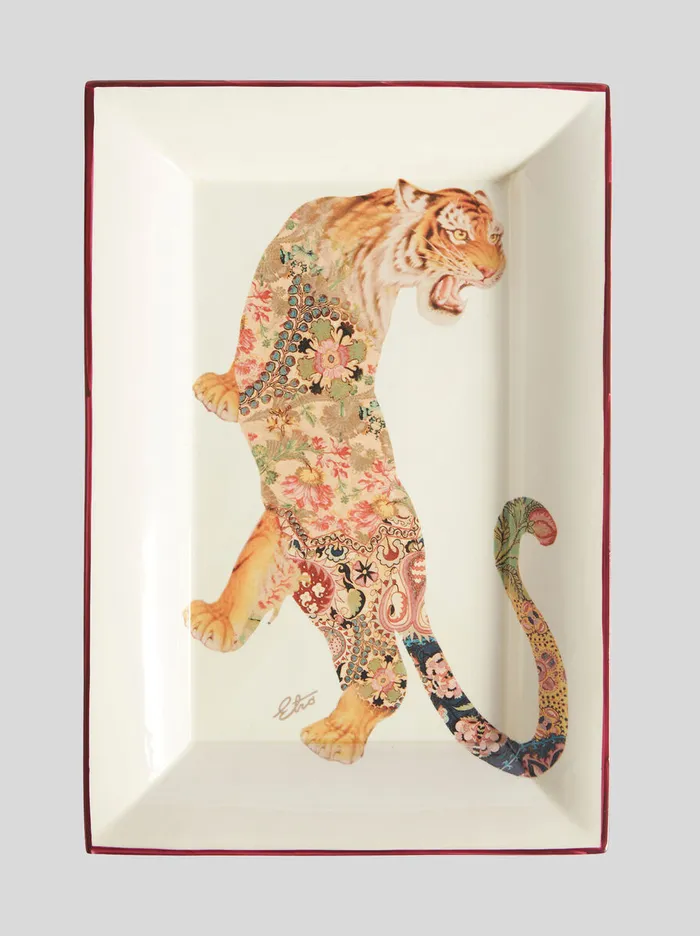Home Tray With Exotic Animals Etro Home Accessories