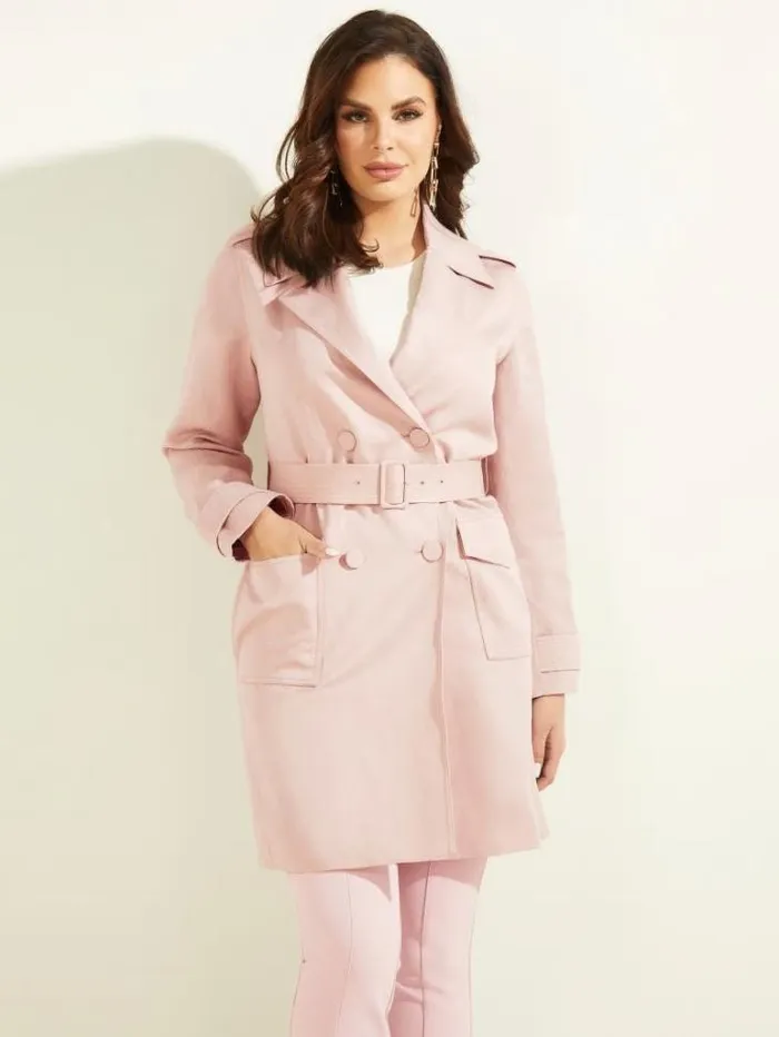 Jackets Women Marciano Eco Portland Trench Coat Lilac Mist