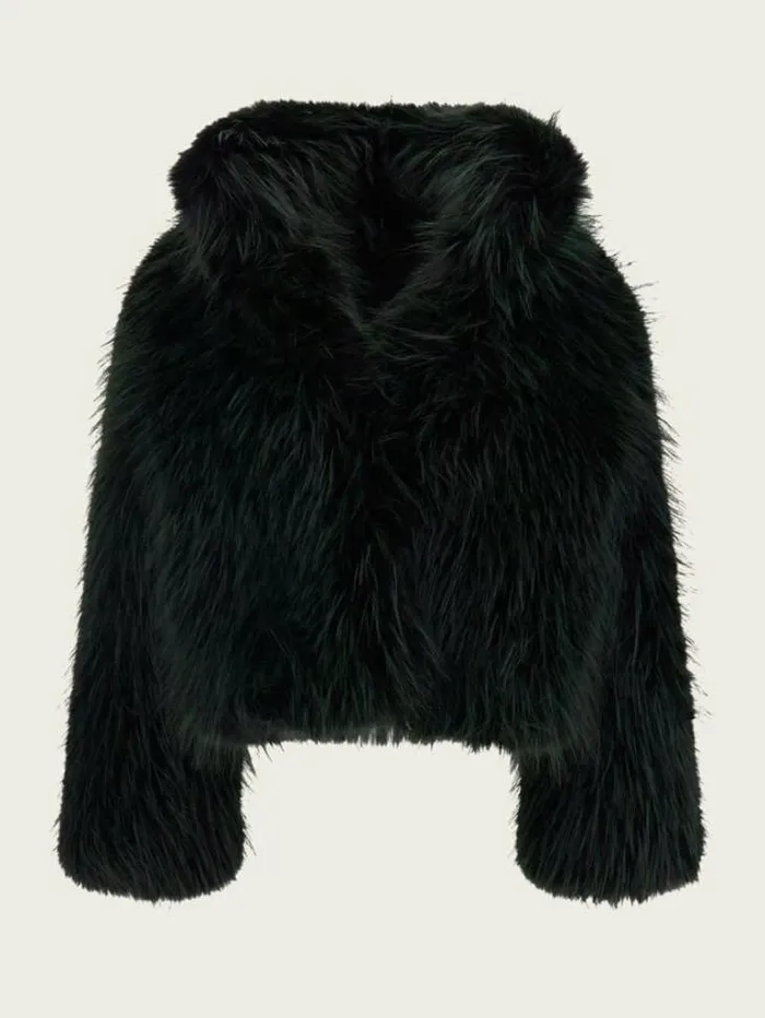 Jackets Women Marciano Lula FauxFur Coat Dark Tormalite Multi Jackets Women Marciano Lula FauxFur Coat Dark Tormalite Multi