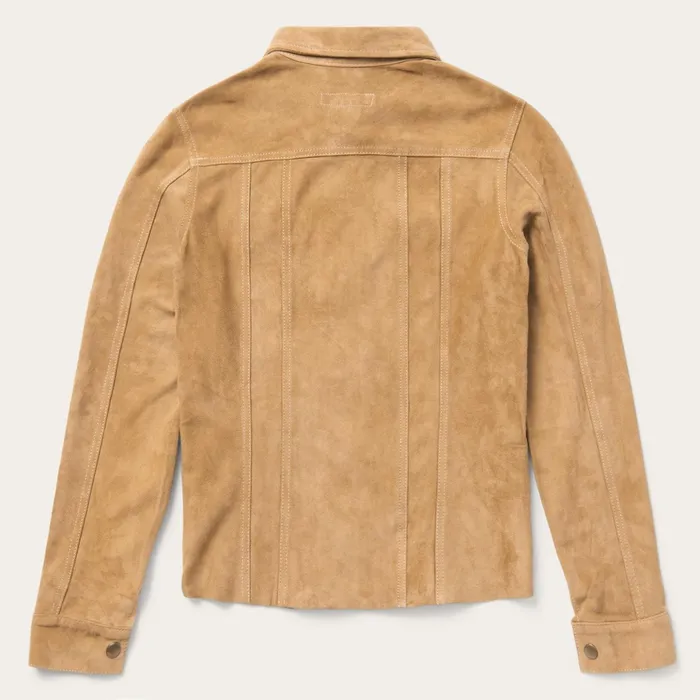 Jackets Women Stetson Suede Denim Shirt Jacket Brown