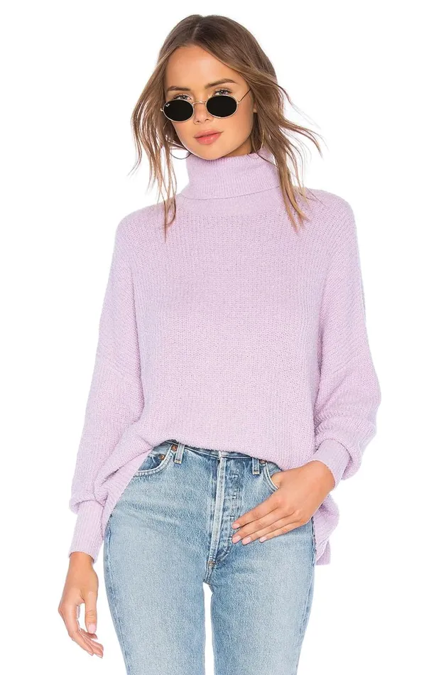 Jade Sweater Bright Purple Women Lovers and Friends Sweaters and Knits